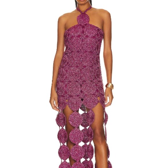 SIMON MILLER Beep Beep Dress in Magenta- SHOWS SOLD ON PAGE BUT IT IS NOT - Picture 1 of 6